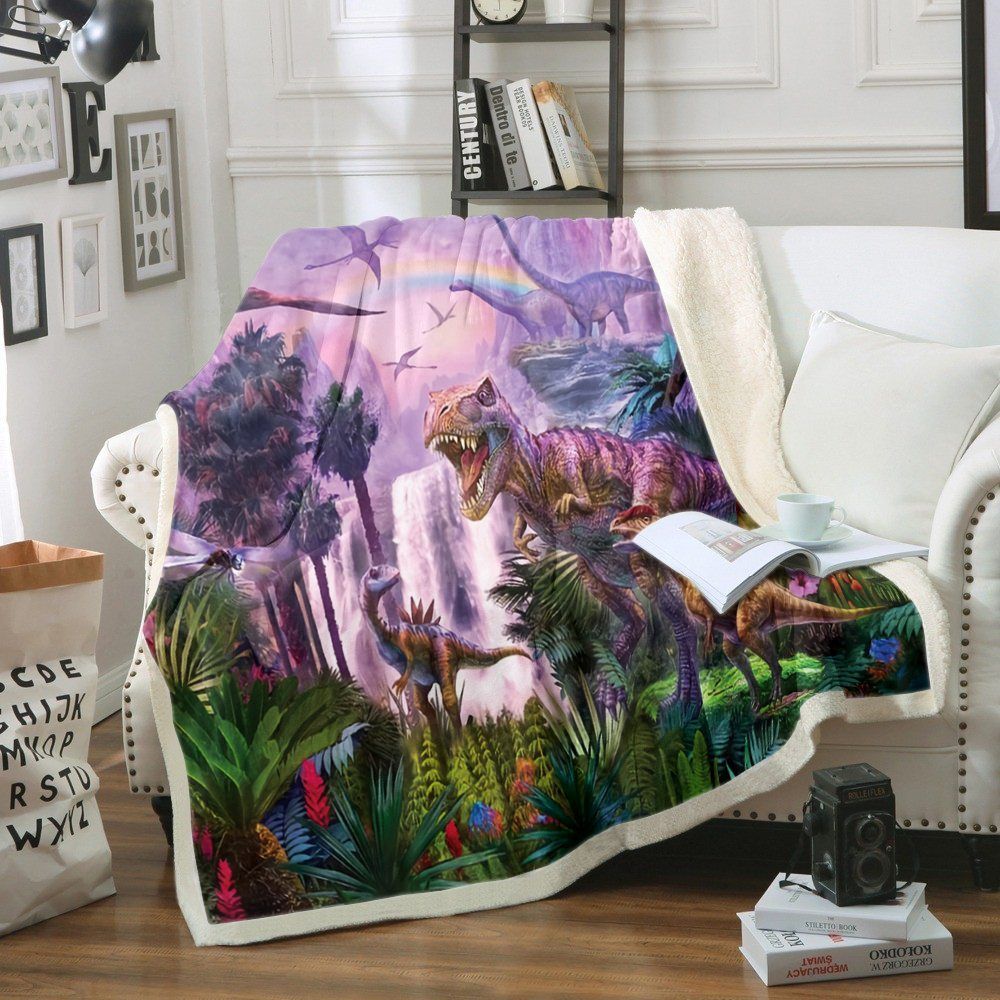 Dinosaurs Sherpa Fleece