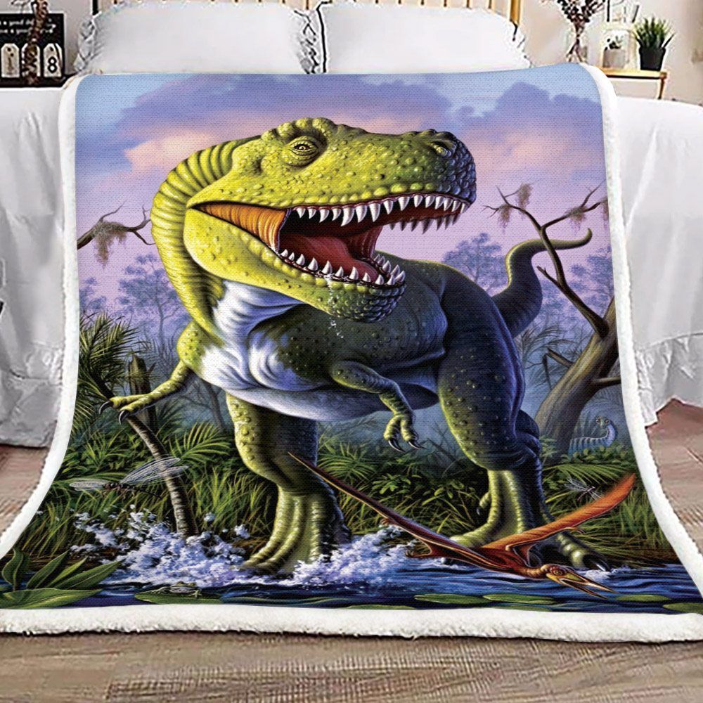 Dinosaurs Sherpa Fleece