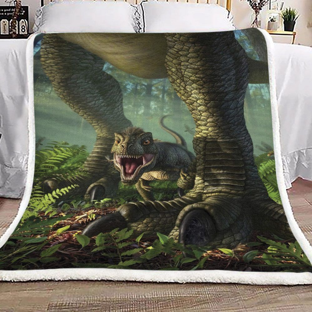 Dinosaurs Sherpa Fleece