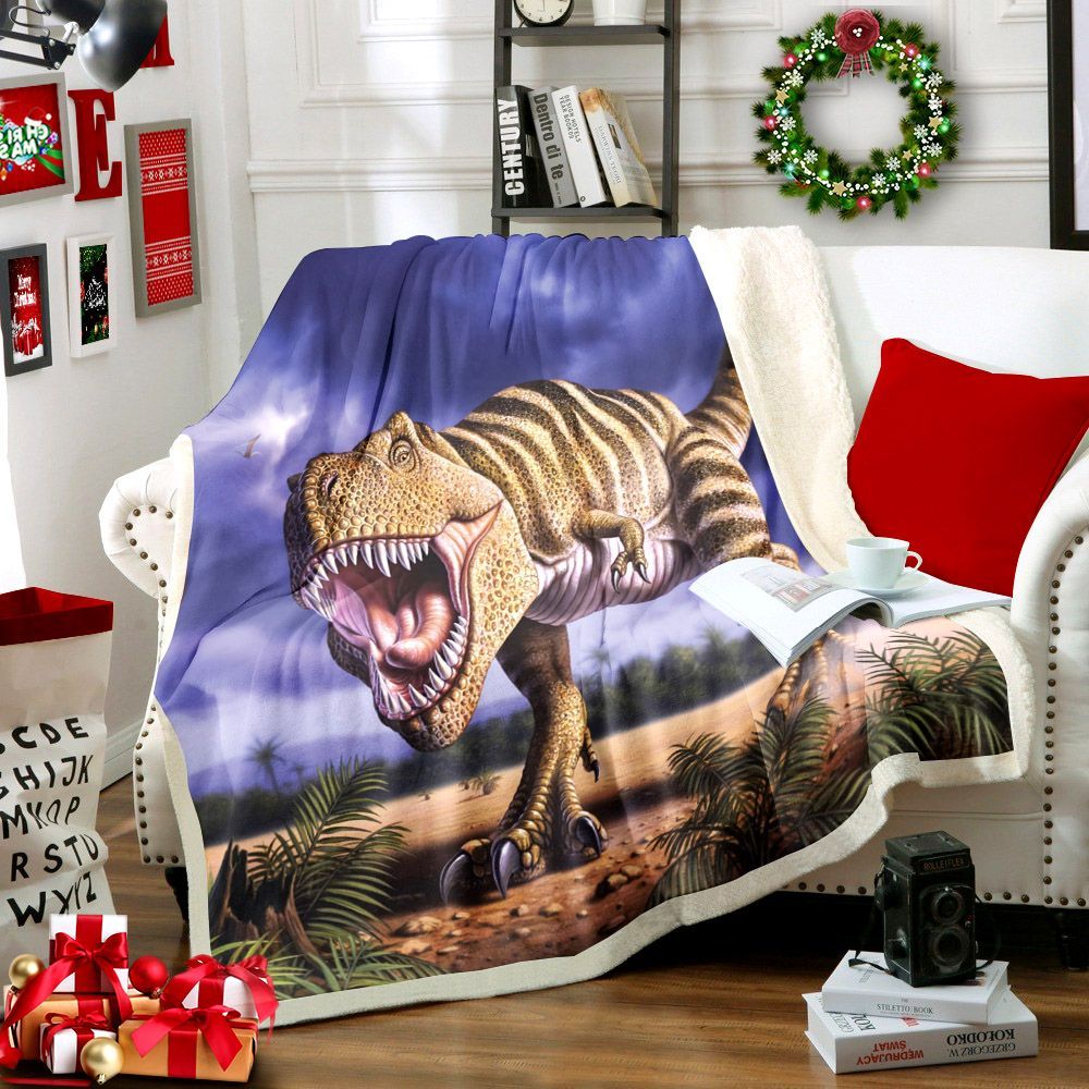 Dinosaurs Sherpa Fleece Blanket