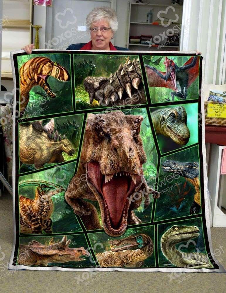 Dinosaurs Premium Sherpa Fleece Blanket
