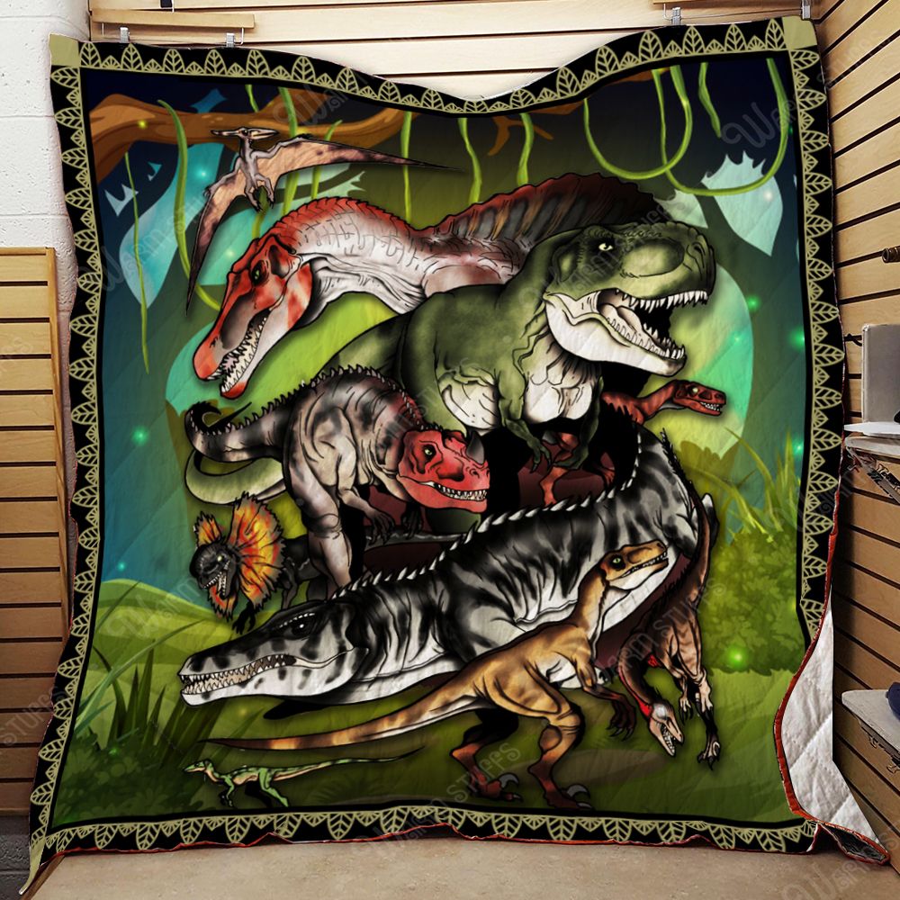 Dinosaurs Quilt Blanket Bp Dhc131267Dd
