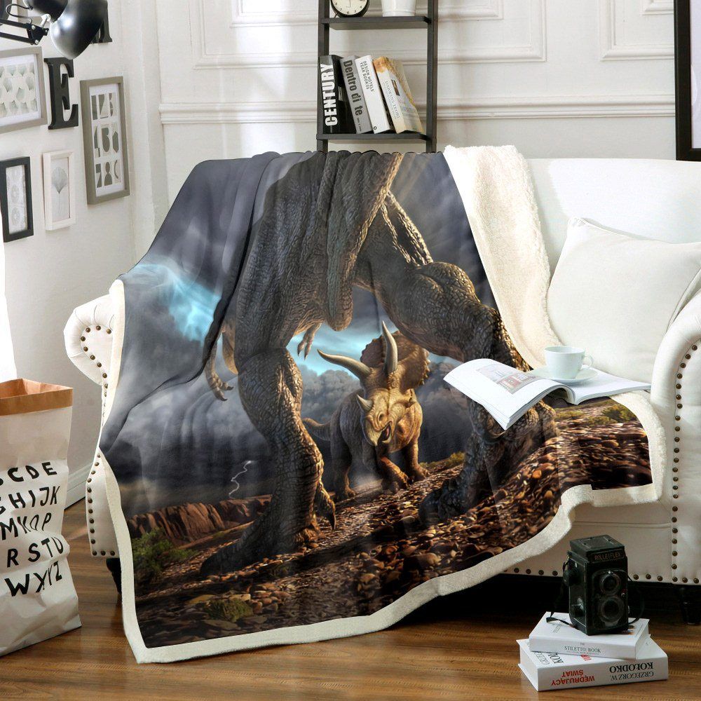 Dinosaurs Sherpa Fleece