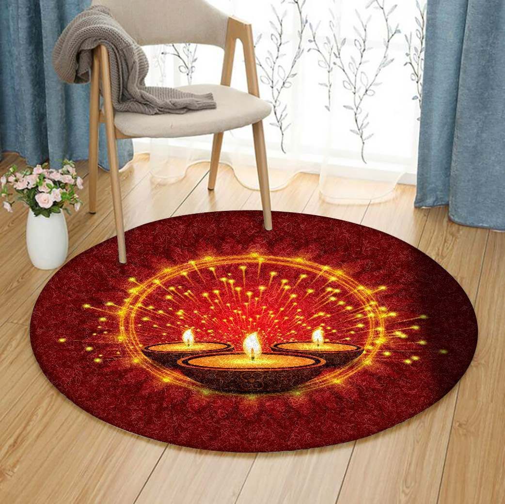Diwali Round Carpet