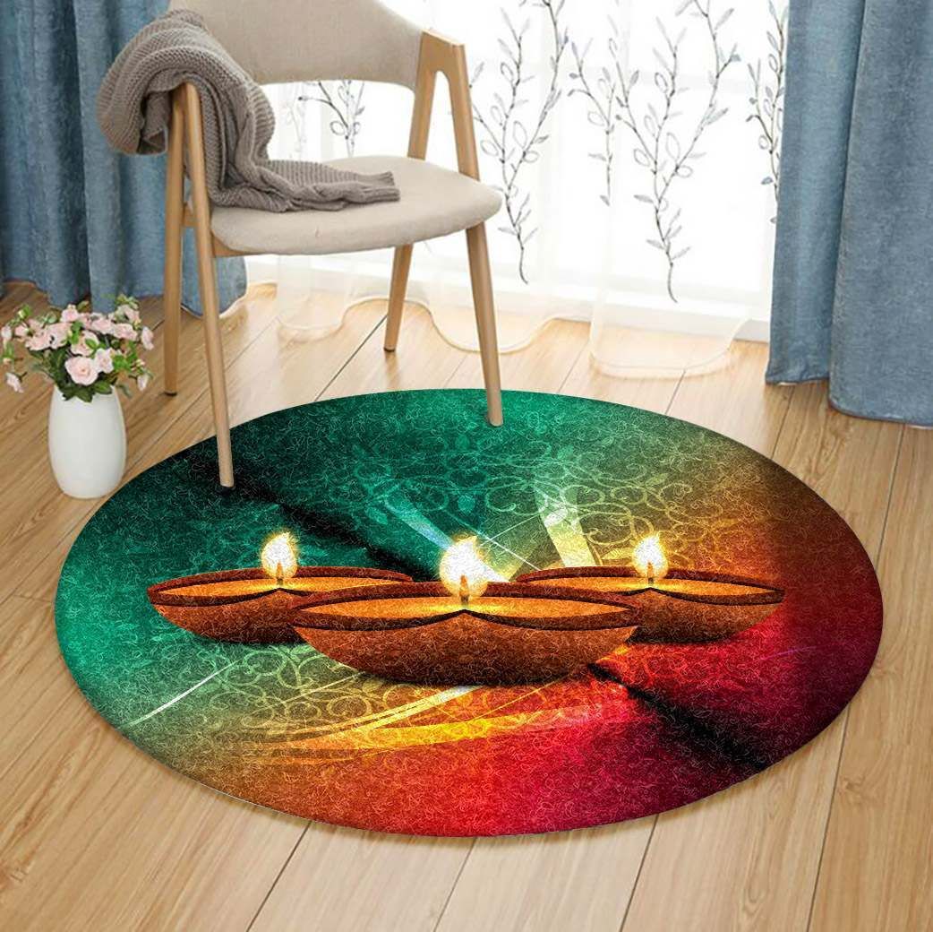Diwali Round Carpet