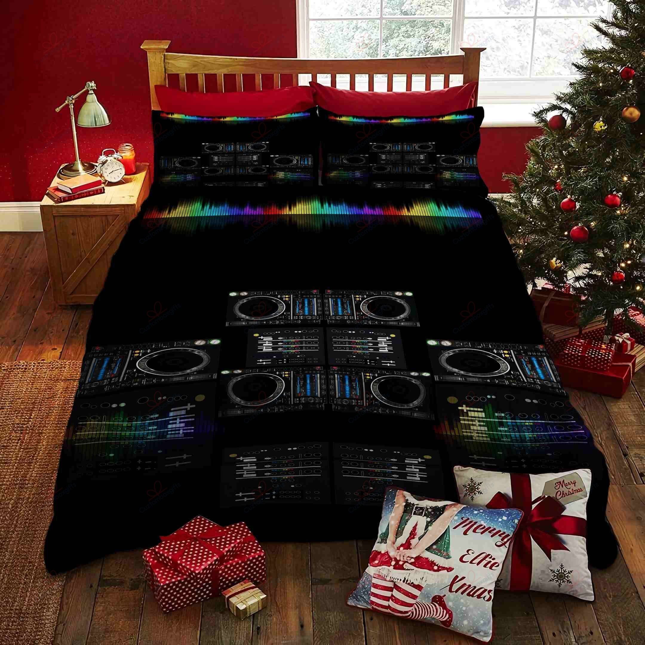 Dj Drop The Beat Printed Bedding Set