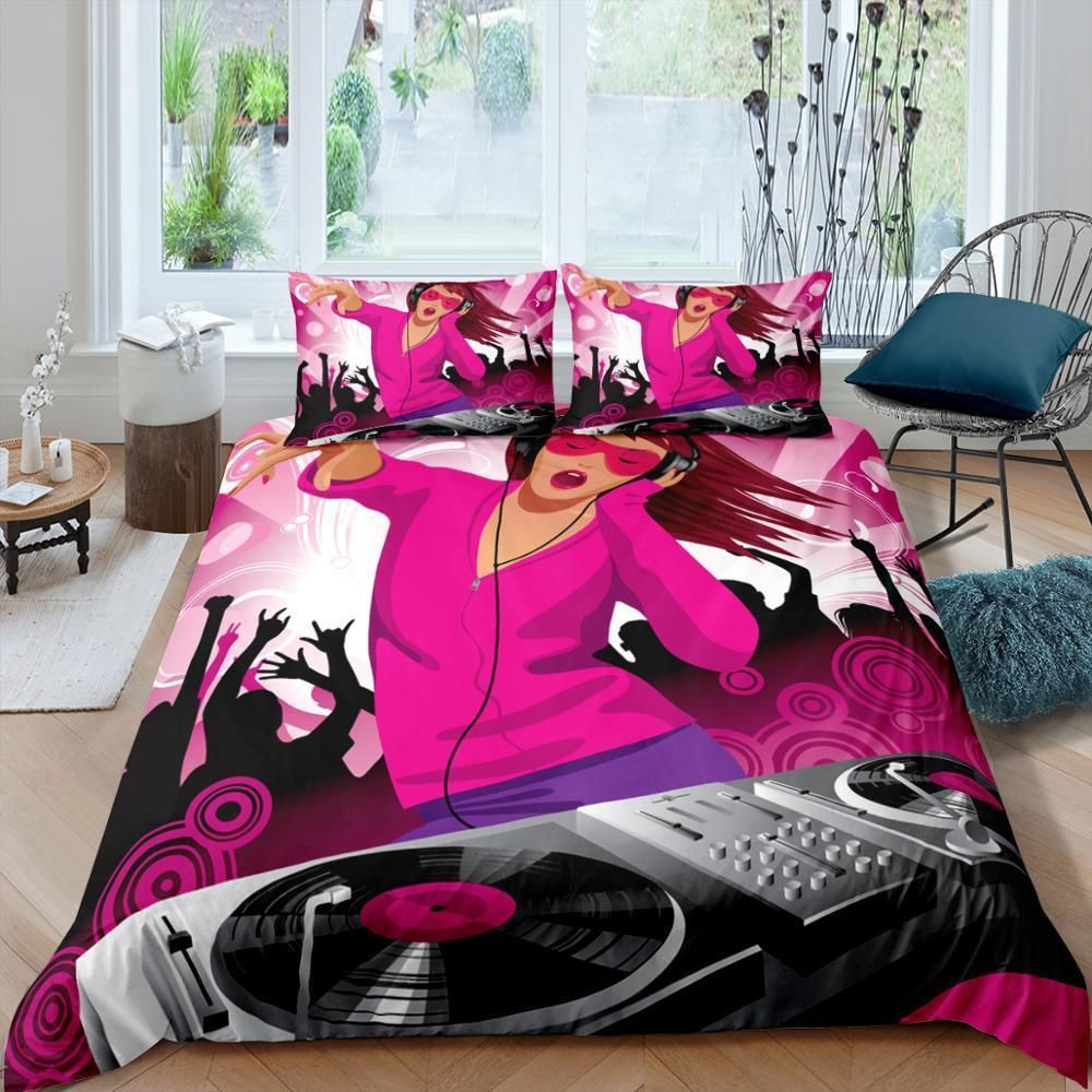 Dj Queen Drop The Beat Bedding Set