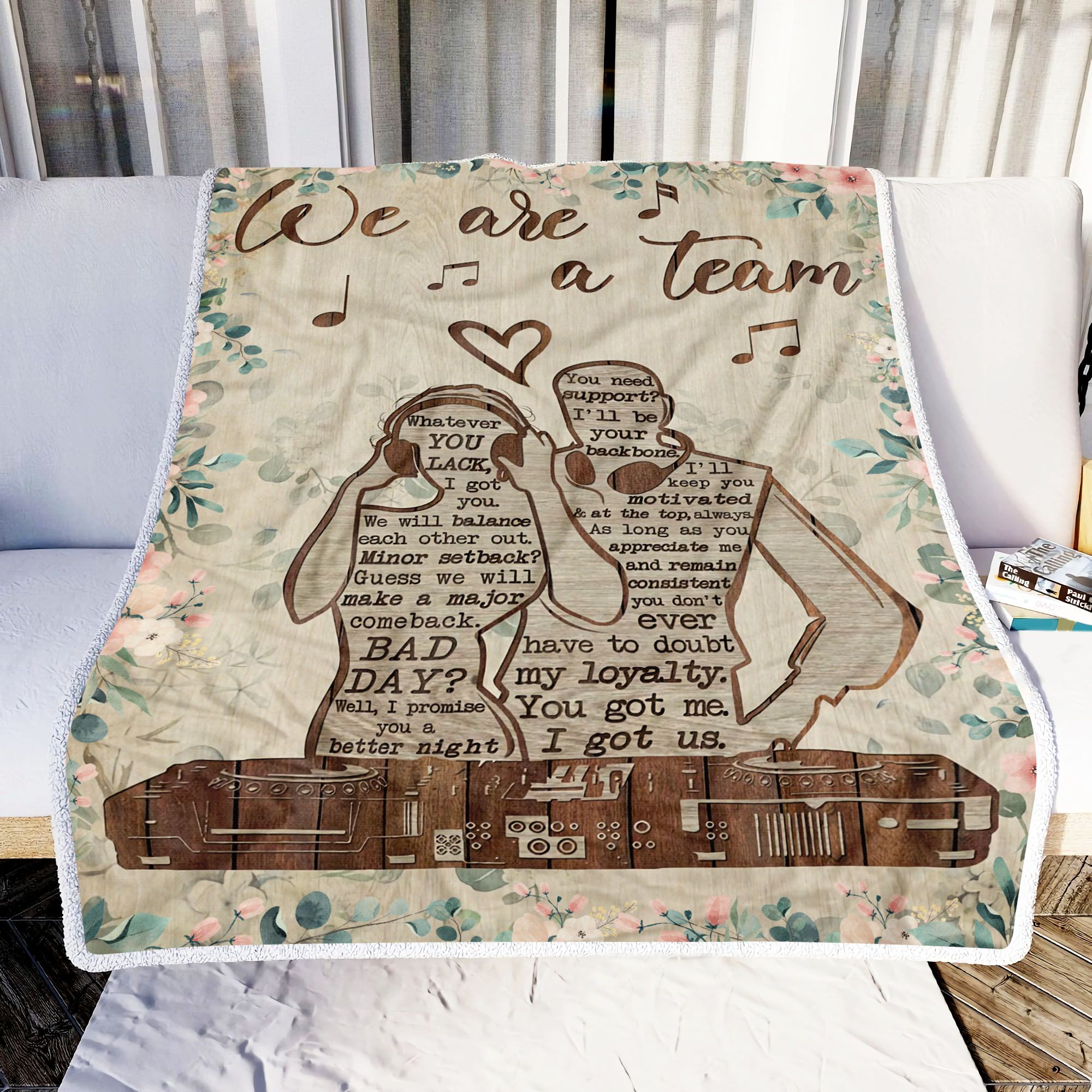 DJ We Are A Team Fleece Blanket