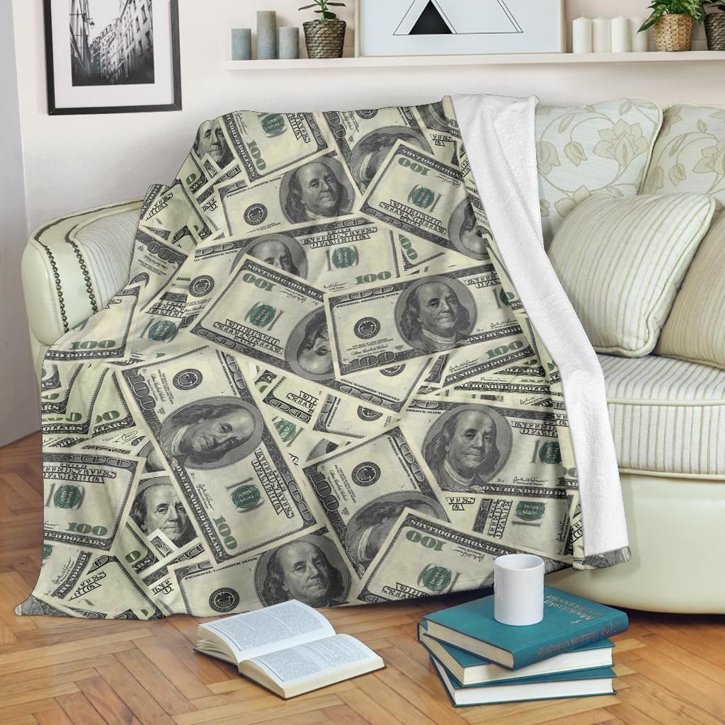 Do You Need Dollar Pattern Print Design Fleece Blanket