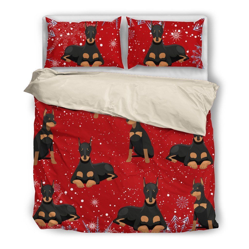 Doberman 1810 Christmas Bedding Set