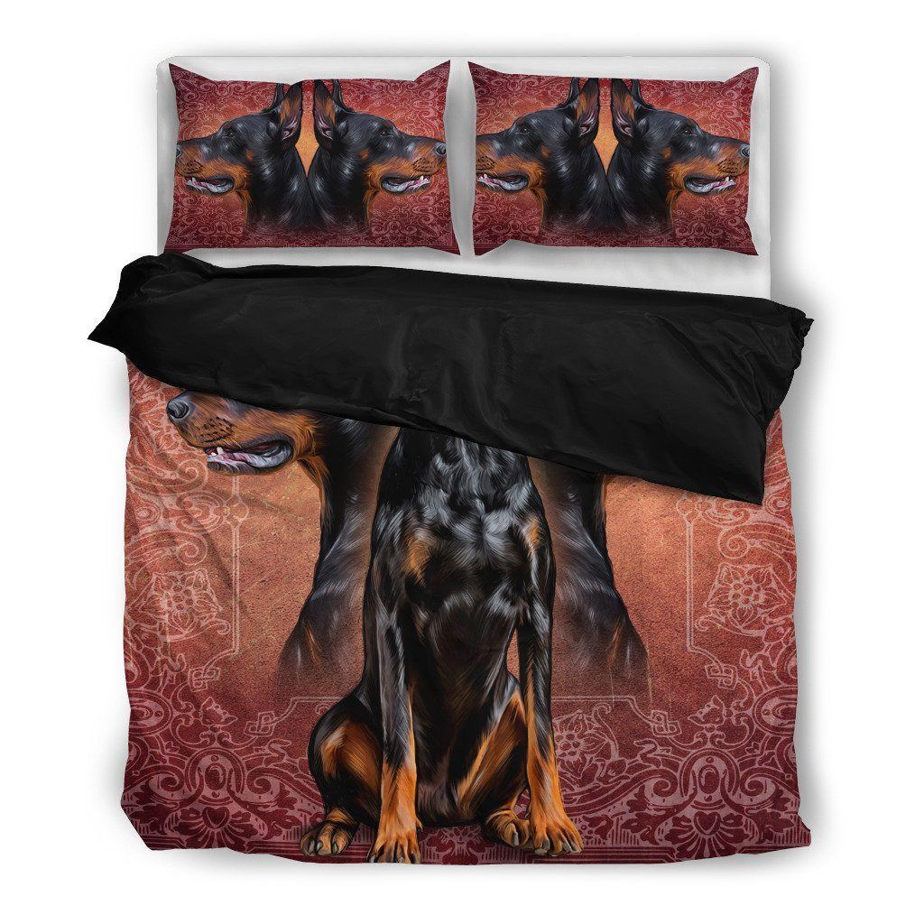 Doberman Dog Themed Bedding Set