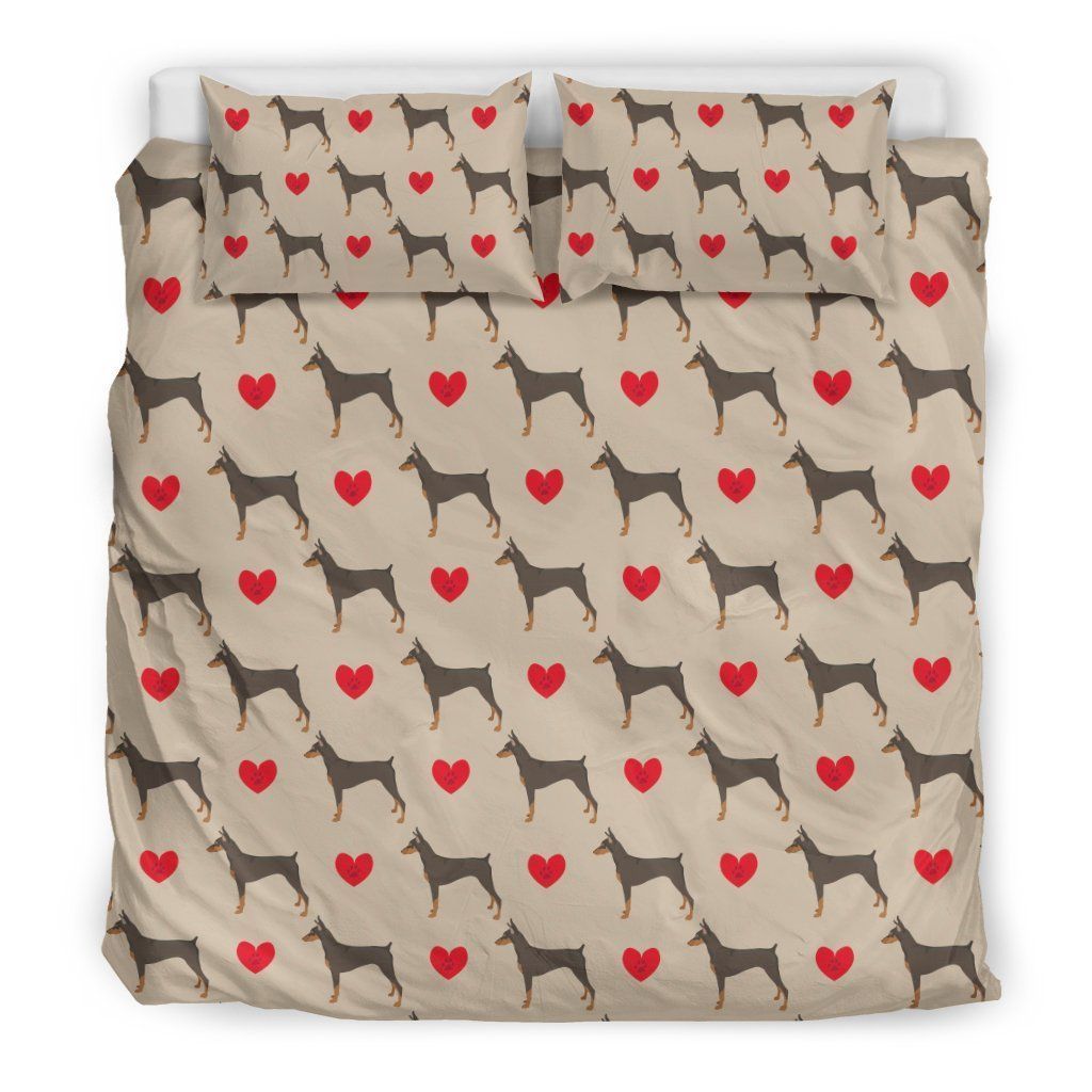 Doberman Dog Bedding Set