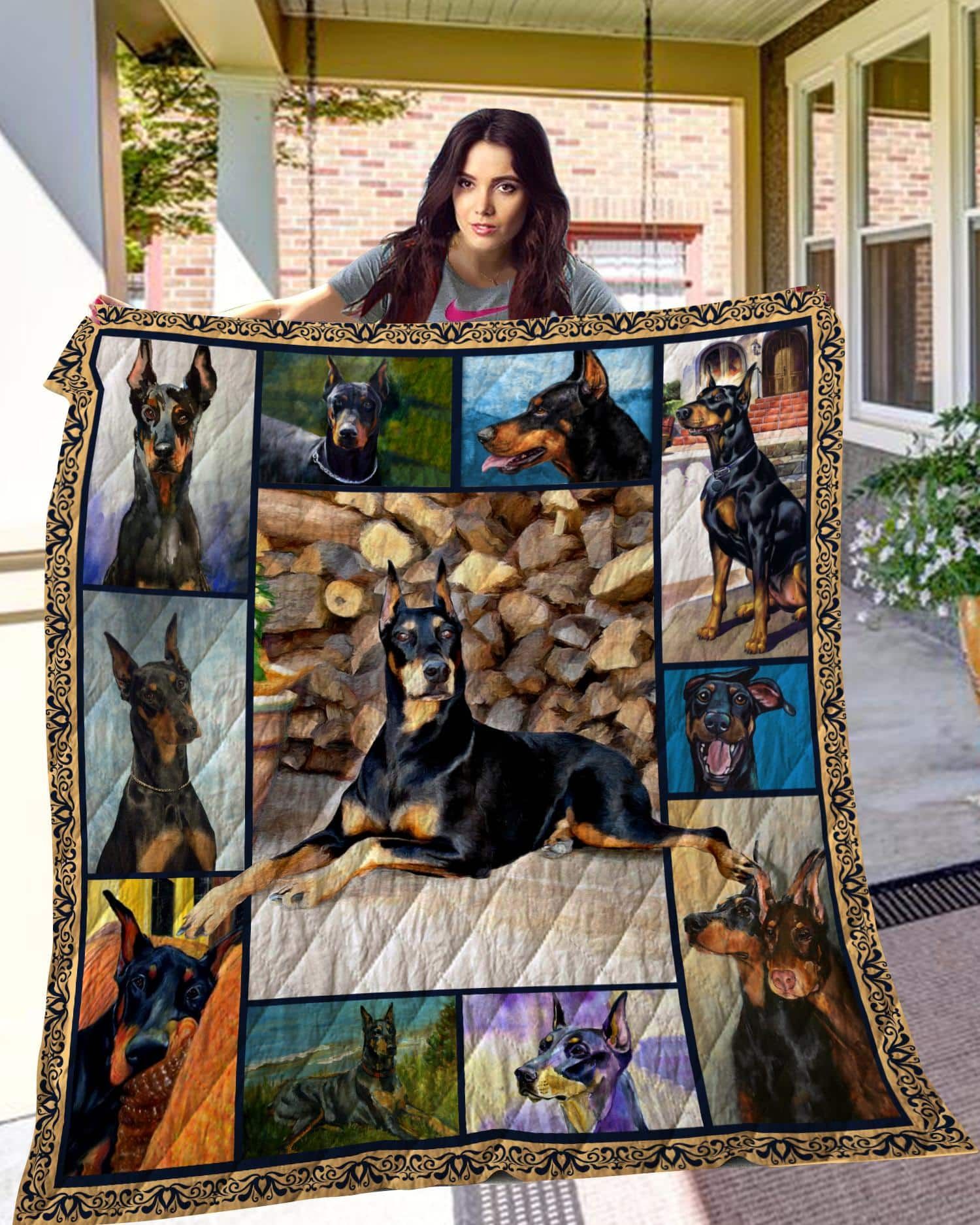 Doberman Have A Dog Have A Good Day Quilt Blanket DHC3112362TD