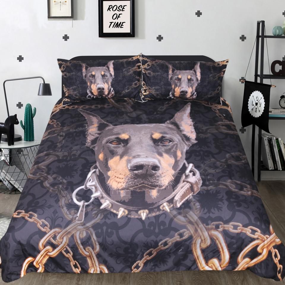 Doberman In Prison Bedding Set