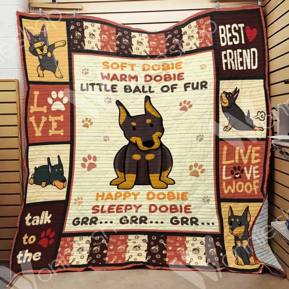 Doberman Pinscher Dog Blanket LNT0612025 Quilt Blanket