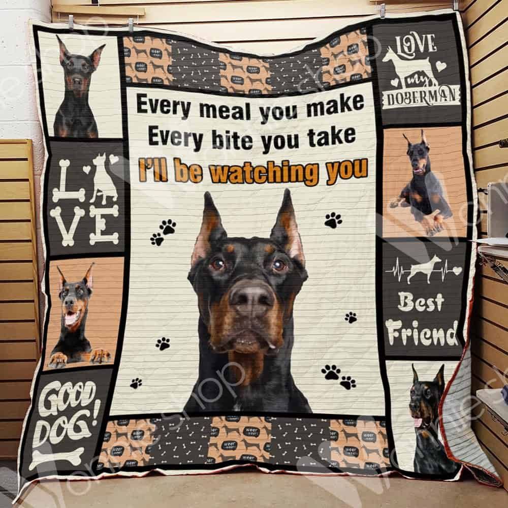 Doberman Pinscher Dog Blanket LNT0612027 Quilt Blanket