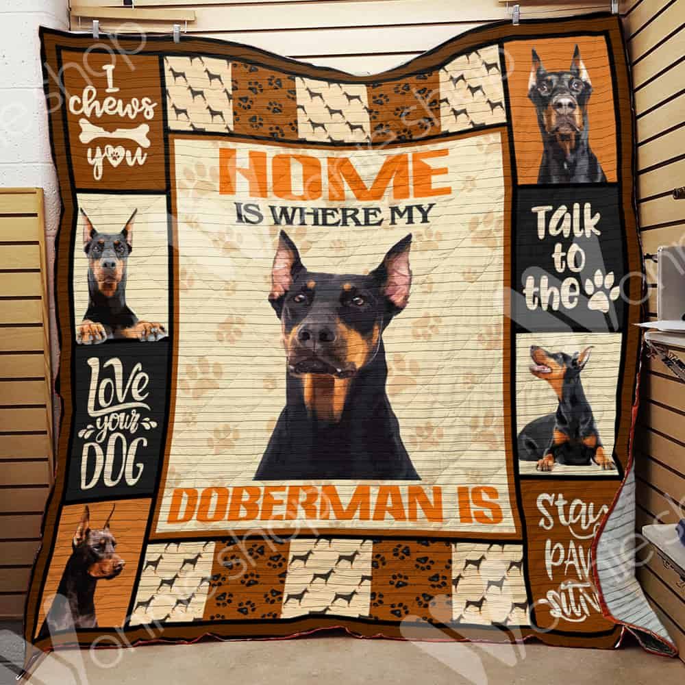 Doberman Pinscher Dog Blanket LNT1012095 Quilt Blanket