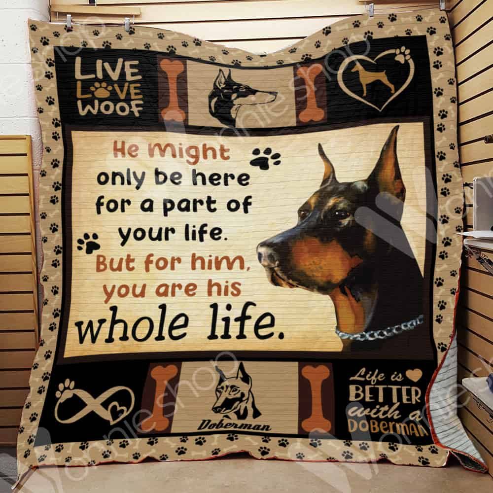 Doberman Pinscher Dog LNT1012107 Quilt Blanket