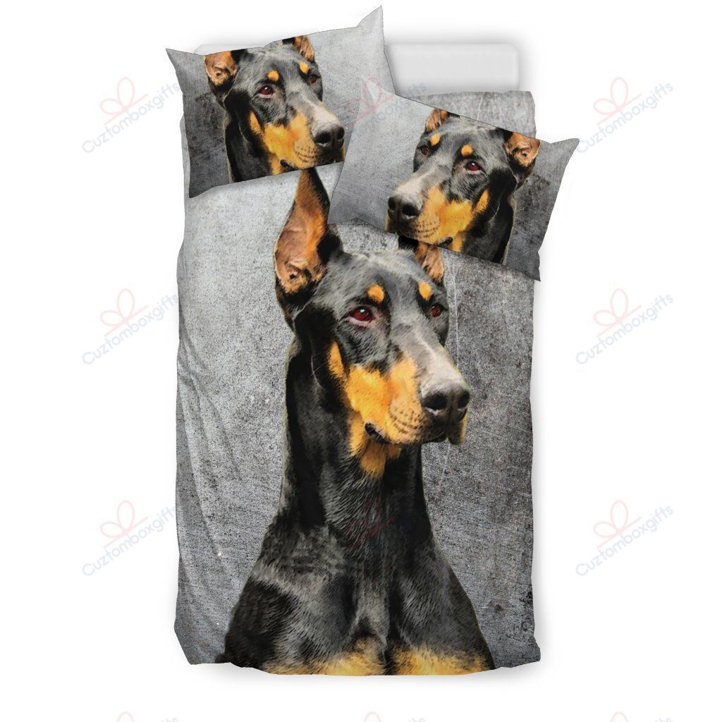 Doberman Pinscher Printed Bedding Set