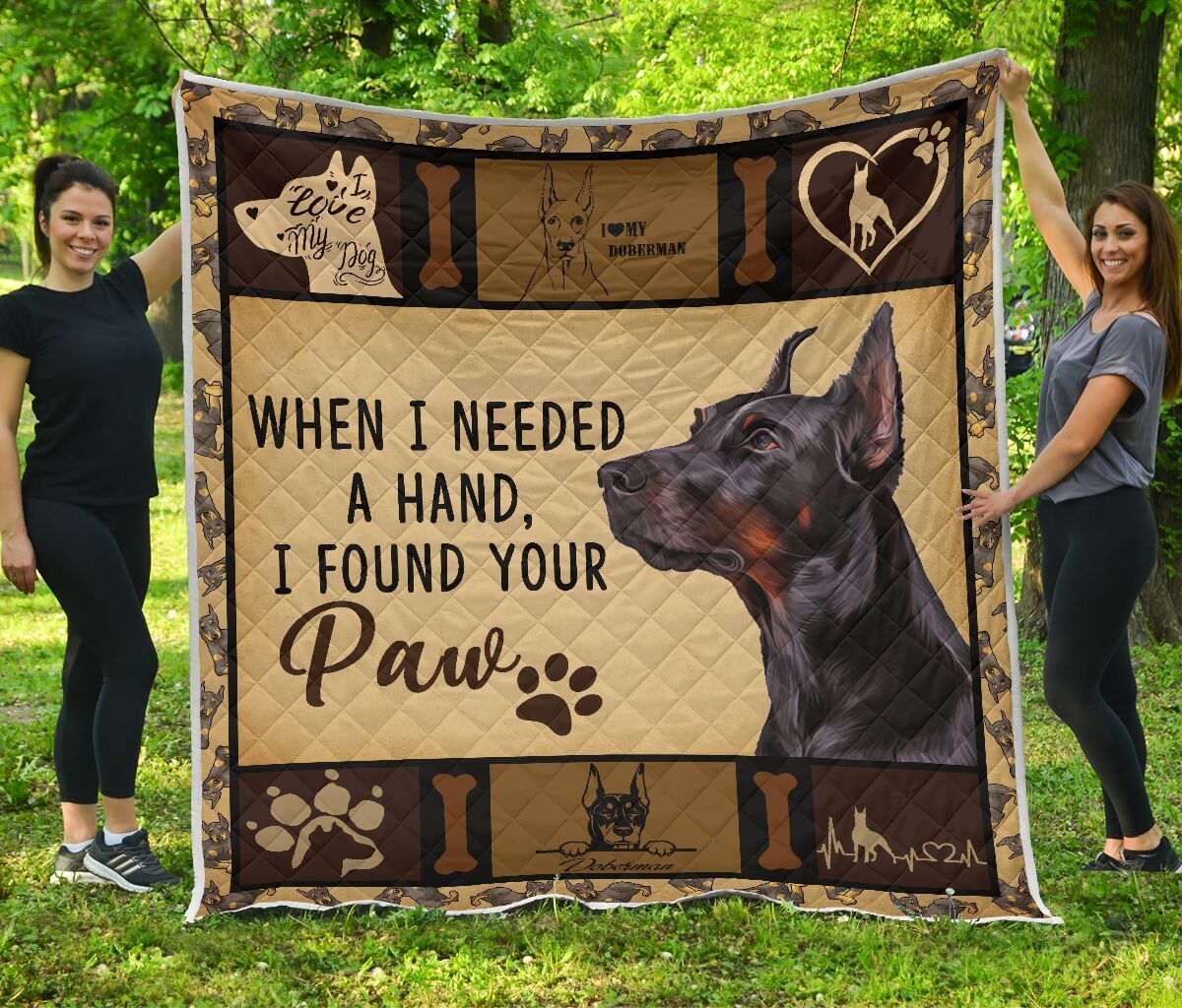 Doberman Quilt Blanket DHC13123991VT