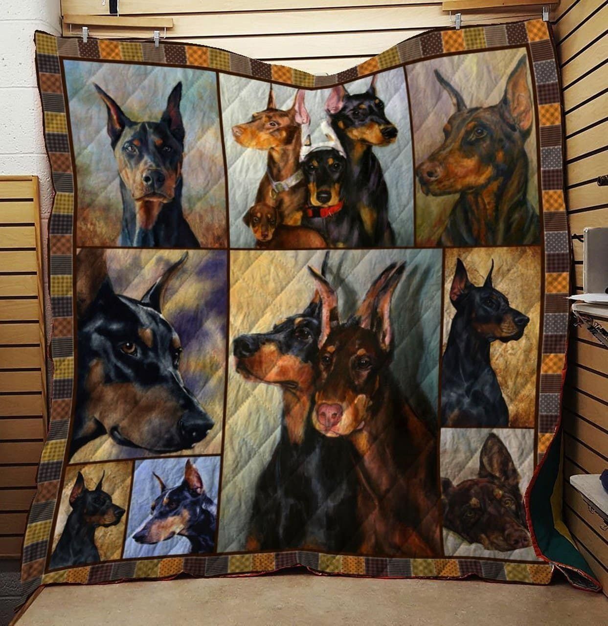 Doberman Quilt Blanket DHC131286VT