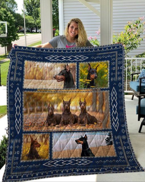 Doberman Quilt Blanket DHC2911384VT