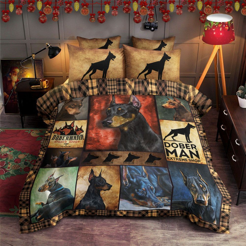 Dobermann Dog Bedding Set