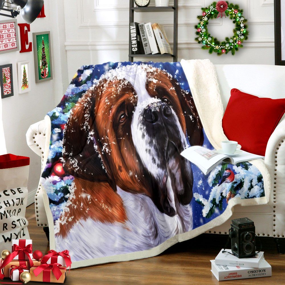Dog Sherpa Fleece Blanket