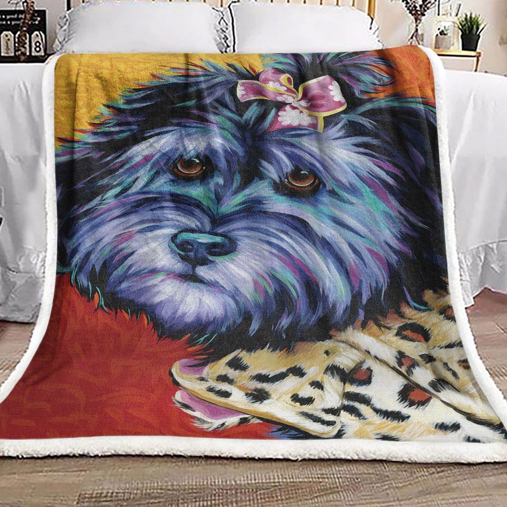 Dog Sherpa Fleece Blanket