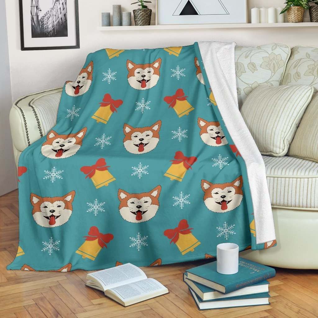 Dog Akita Sherpa Fleece Blanket
