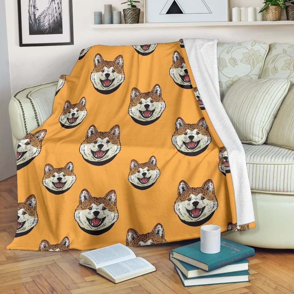 Dog Akita Sherpa Fleece Blanket