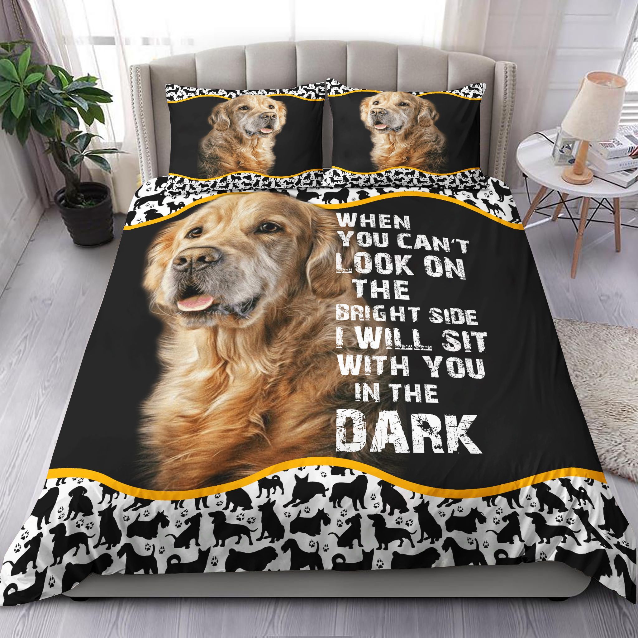 Dog Always Together Bedding Set