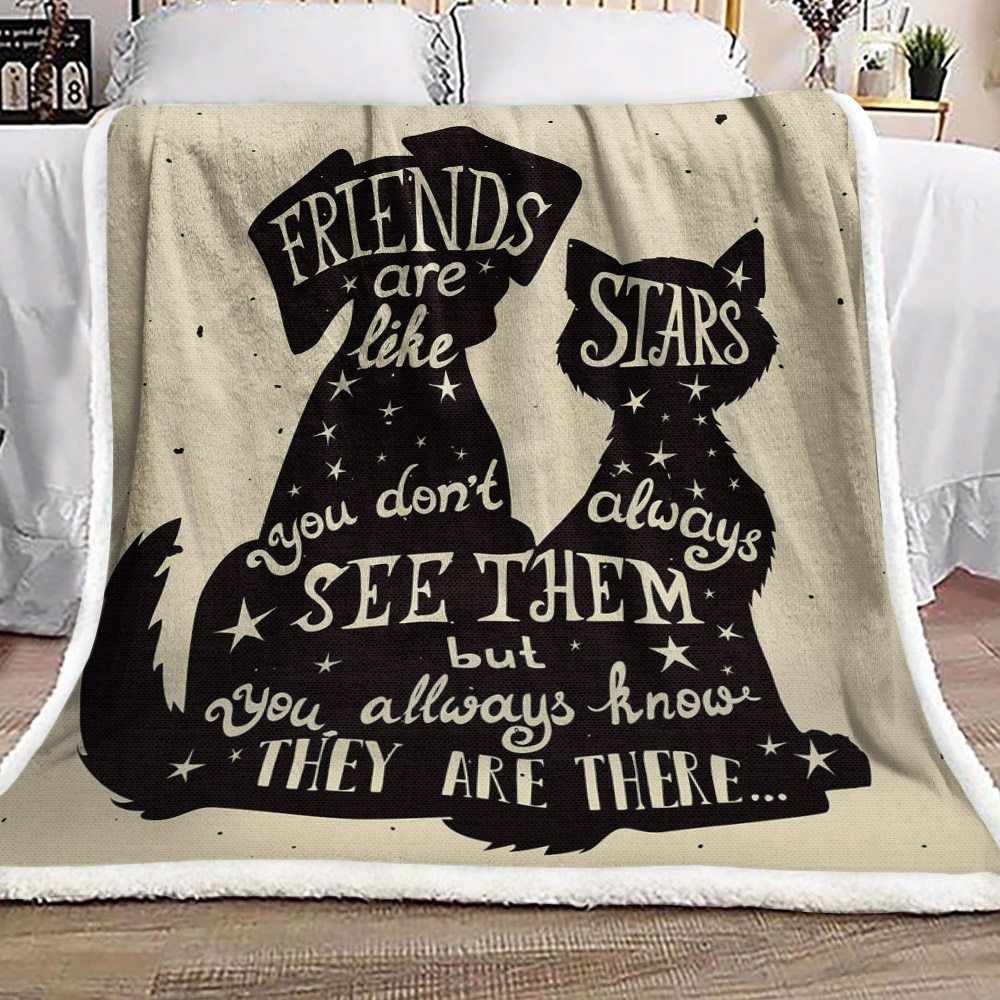 Dog And Cat Sherpa Fleece Blanket