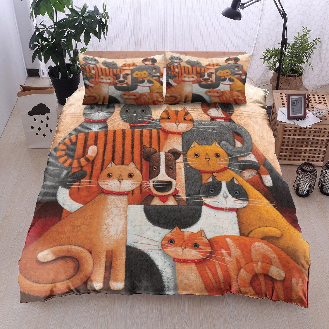 Dog And Cats Bedding Set