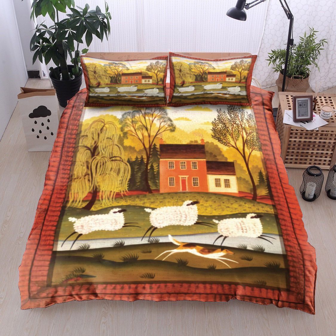 Dog And Sheep Bedding Set