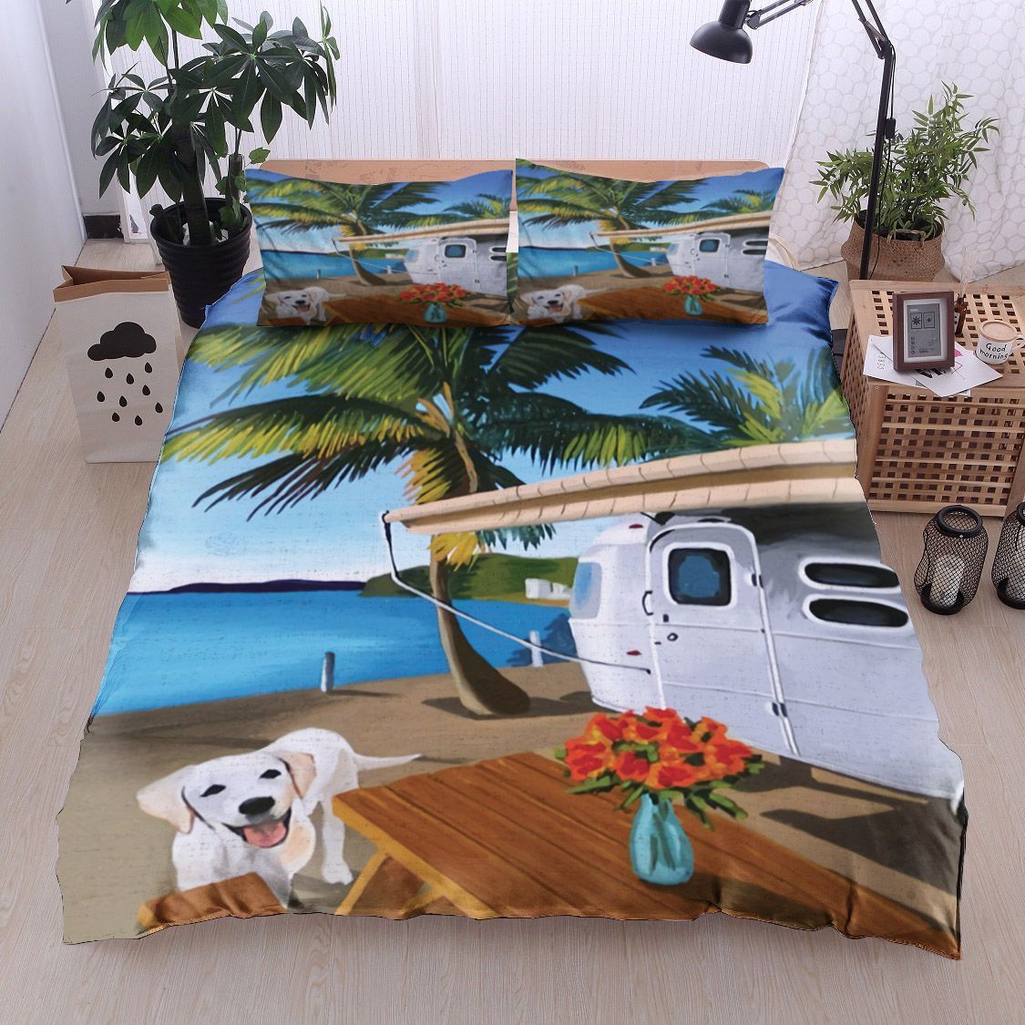 Dog Beach Bedding Set