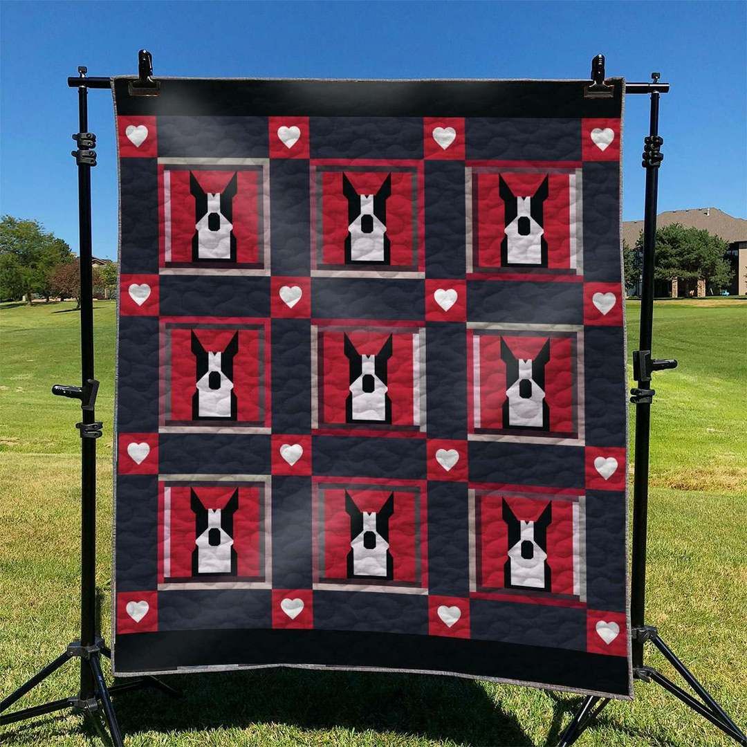 Dog Boston Terrier TD2709309 Quilt Blanket