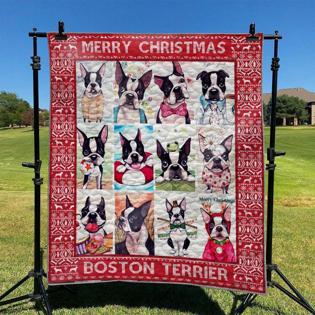 Dog Boston Terrier TD2709316 Quilt Blanket