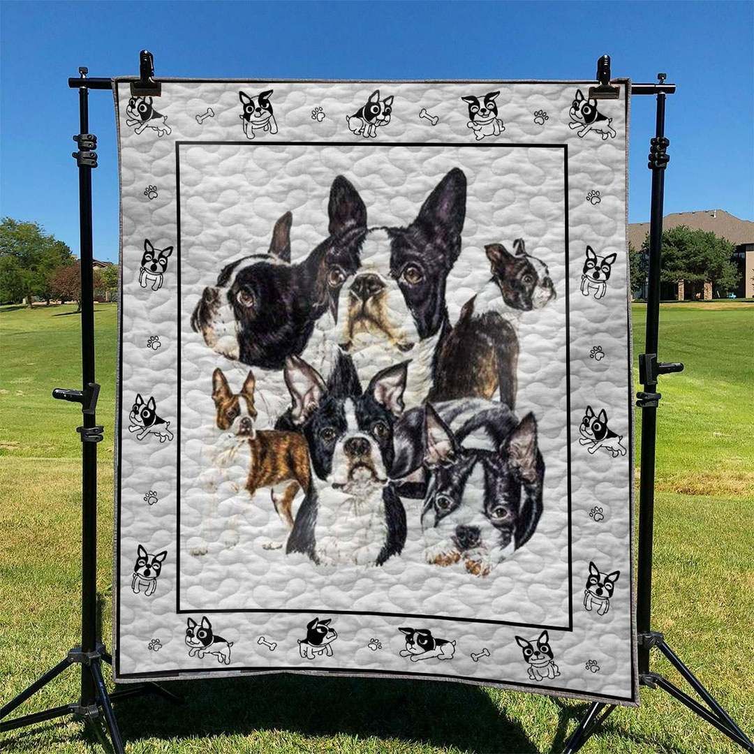 Dog Boston Terrier TD2709319 Quilt Blanket