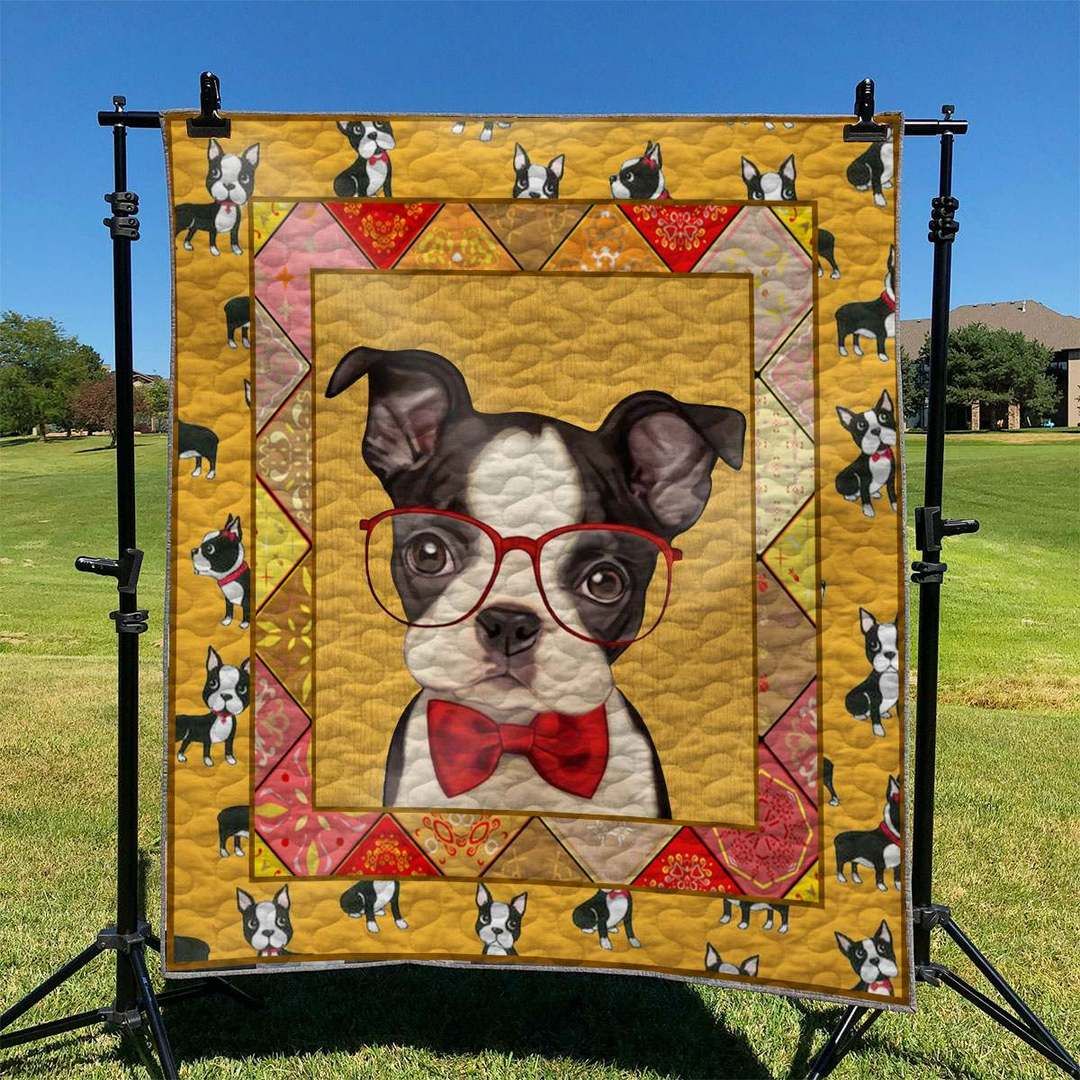 Dog Boston Terrier TD2709323 Quilt Blanket
