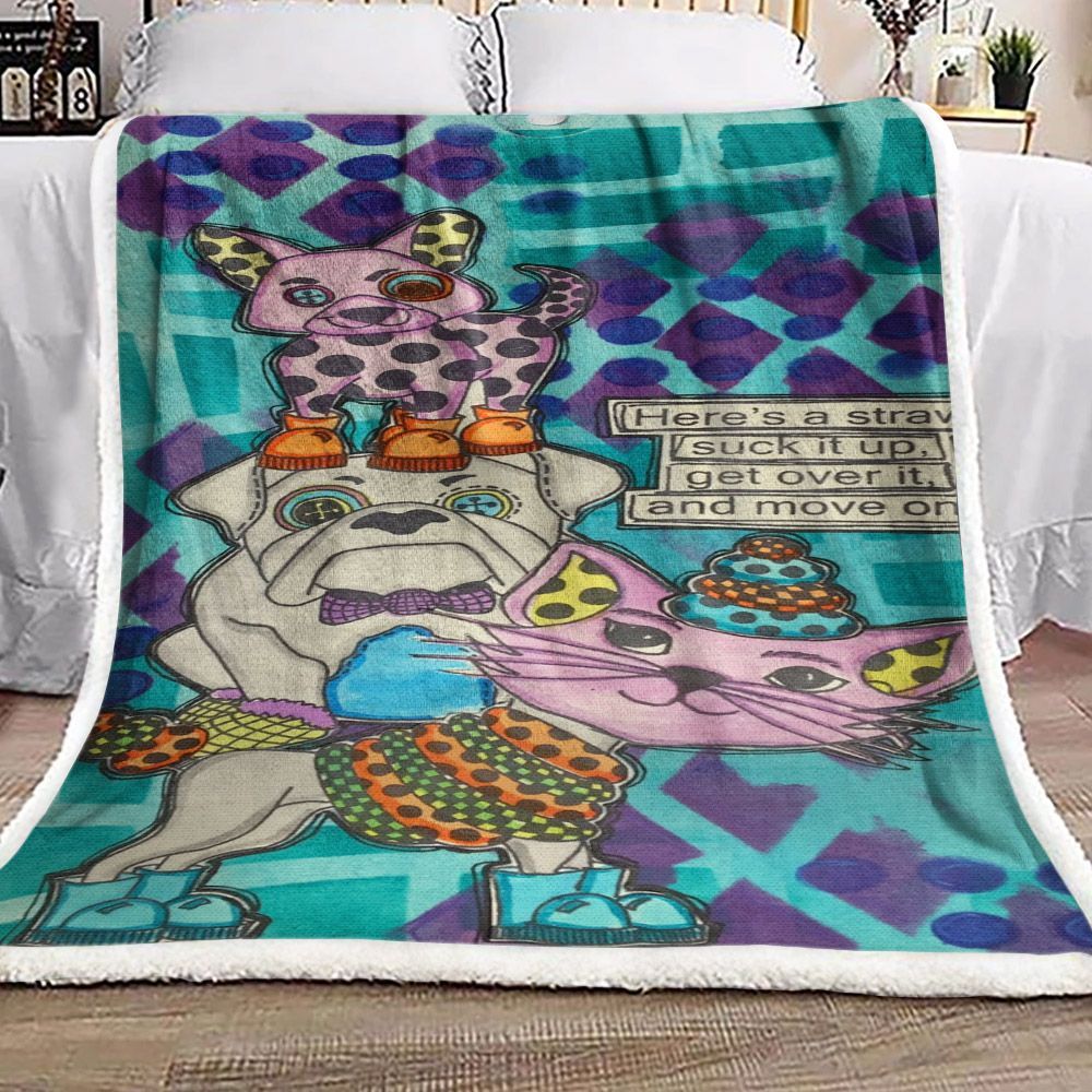 Dog Cat Sherpa Fleece Blanket