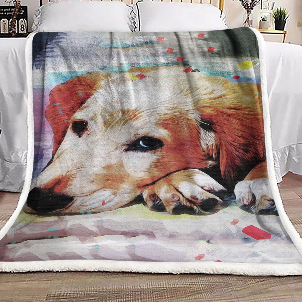 Dog Sherpa Fleece Blanket