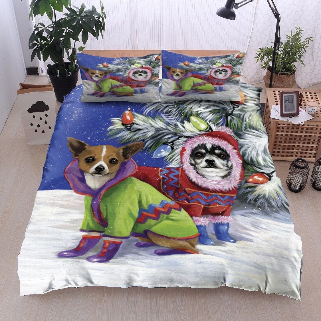 Dog Christmas Bedding Set