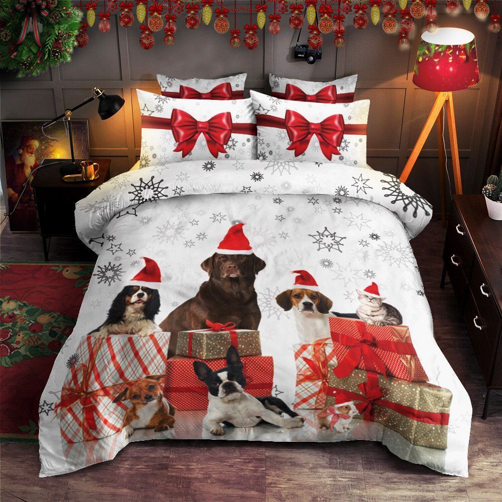Dog Christmas Bedding Set