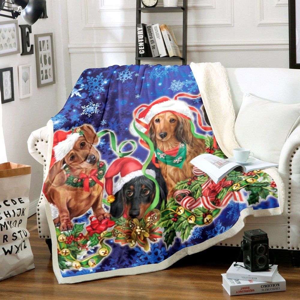 Dog Christmas Sherpa Fleece