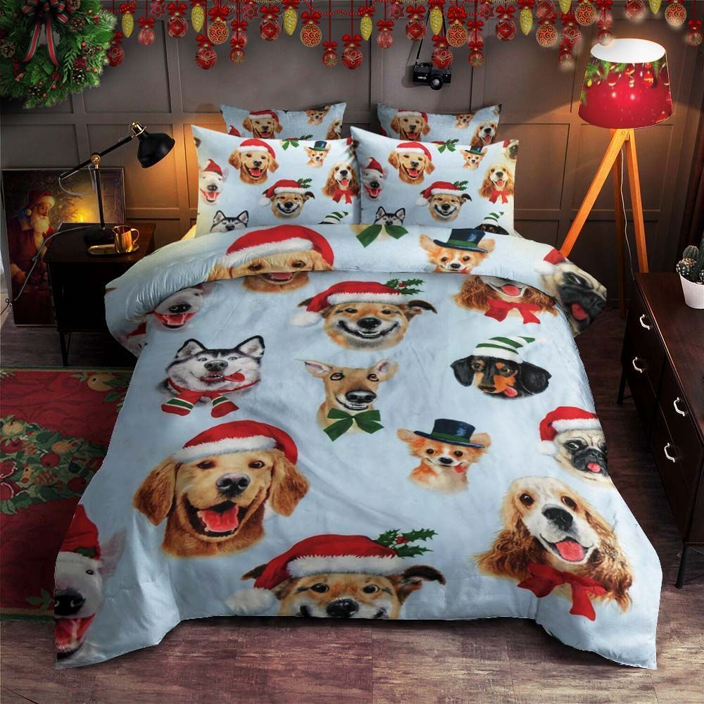 Dog Christmas Bedding Set