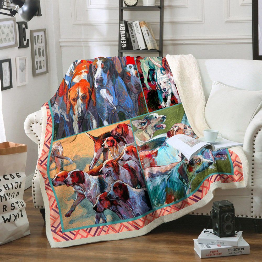 Dog Sherpa Fleece Blanket
