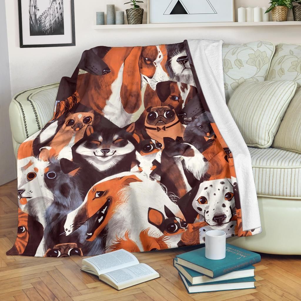 Dog Sherpa Fleece Blanket