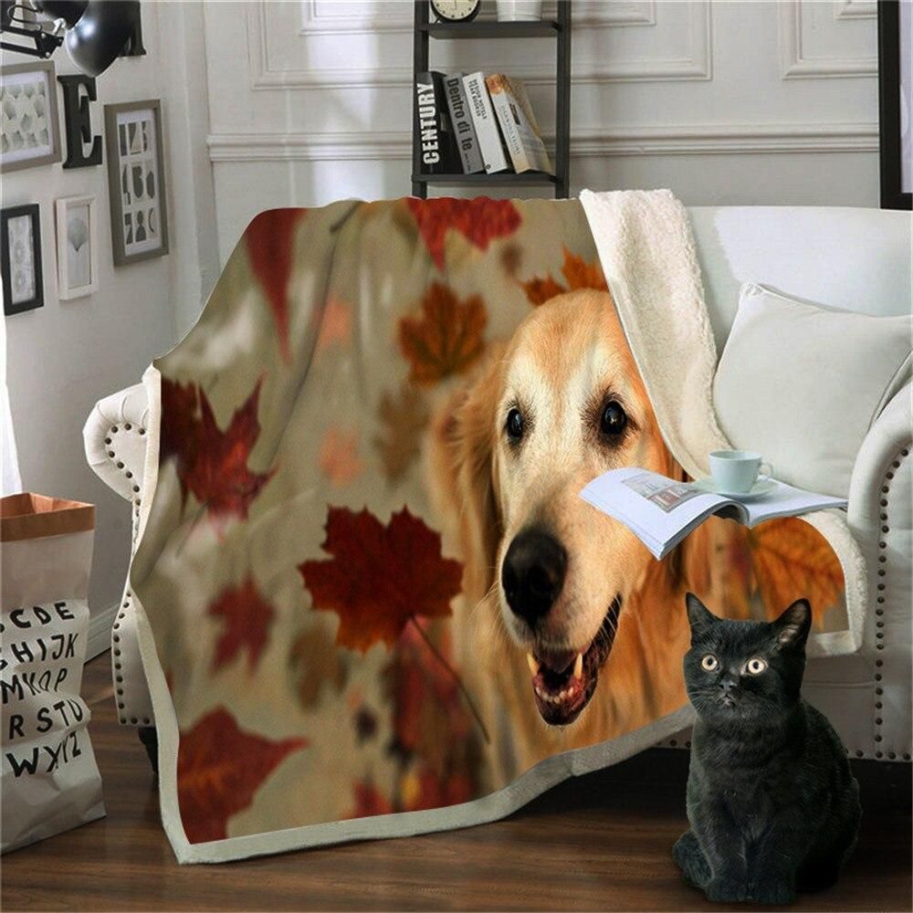 Dog Sherpa Fleece Blanket