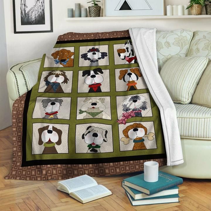 Dog Sherpa Fleece Blanket
